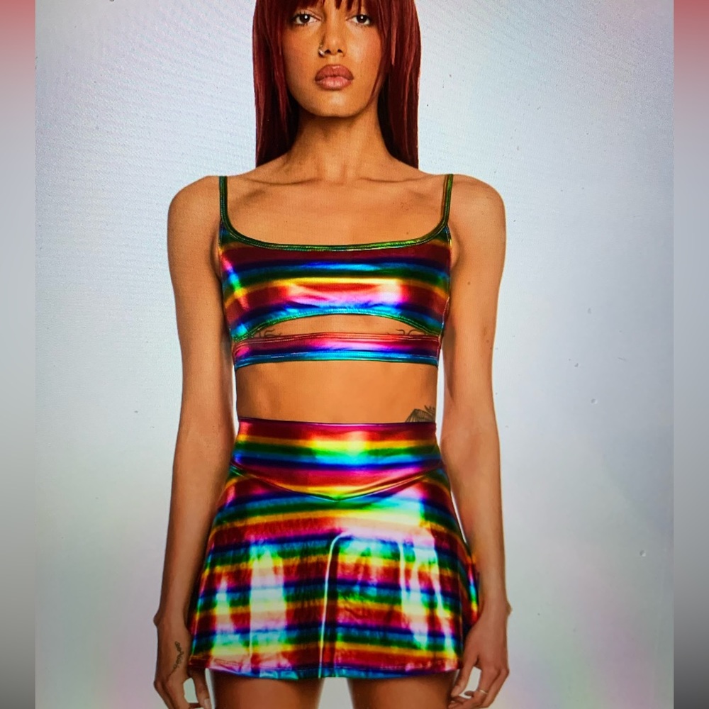 ClubEXX rainbow rave set - size XS